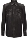 Dsquared2 Western Shirt Featuring Front Pockets In Black