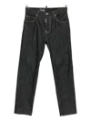Dsquared2 Cotton Jeans With Contrast Stitching In Black