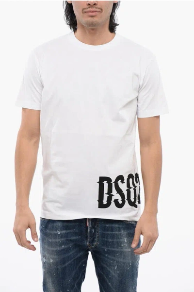 DSQUARED2 COTTON COOL FIT T-SHIRT WITH PRINTED LOGO