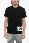 Dsquared2 Cotton Cool Fit T-shirt With Printed Logo In Black