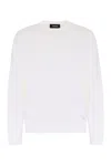 Dsquared2 Logo Plaque Cotton Crewneck Sweater