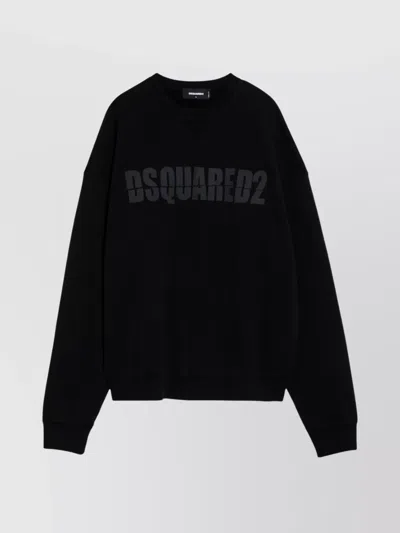 DSQUARED2 COTTON CREW NECK SWEATSHIRT LOGO