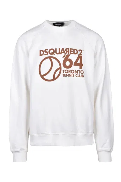 Dsquared2 Cotton Crew Neck Sweatshirt - White
