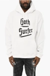 Dsquared2 Cotton Crew-neck Sweatshirt With Contrasting Print In White