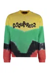 Dsquared2 D2 Jamaica Tie&dye Cool Sweatshirt In Yellow