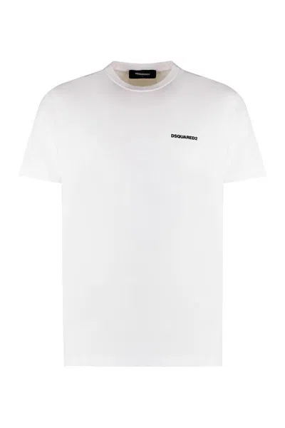 Dsquared2 Cotton Crew-neck T-shirt In White