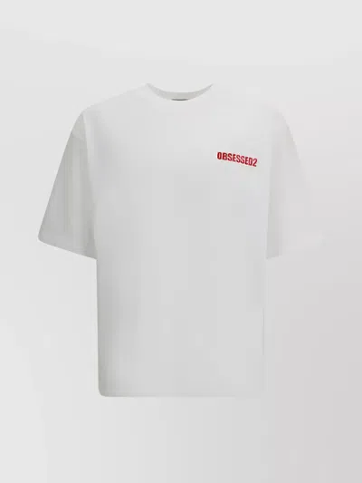 Dsquared2 Cotton Crew Neck T-shirt In White
