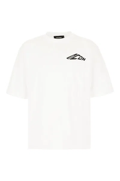 Dsquared2 Cotton Crew-neck T-shirt In White
