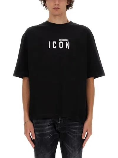 DSQUARED2 COTTON CREW-NECK T-SHIRT