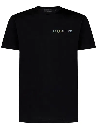 Dsquared2 Logo-print Cotton T-shirt In Black