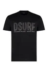 Dsquared2 Dsurf Stud-detail T-shirt In Black