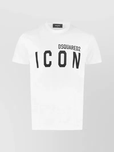 Dsquared2 Cotton Crew Neck T-shirt In White
