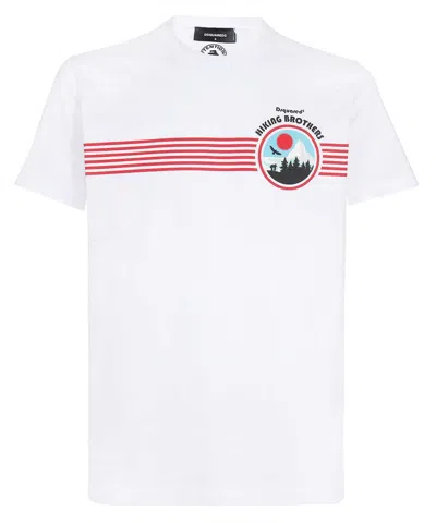 Dsquared2 Logo Crew-neck T-shirt In White