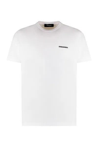 Dsquared2 Cotton Crew-neck T-shirt In White