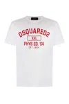 Dsquared2 Cotton Crew-neck T-shirt In White