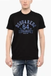 Dsquared2 Cotton Crew-neck T-shirt With Contrasting Print