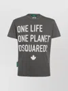 Dsquared2 Cotton Crew Neck T-shirt With Graphic Print