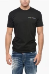 Dsquared2 Cotton Crew-neck T-shirt With Logo In Black