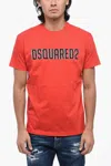 Dsquared2 Cotton Crew-neck T-shirt With Logo In Red