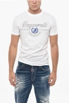 Dsquared2 Cotton Crew-neck T-shirt With Print In White