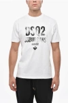 Dsquared2 Cotton Crew-neck T-shirt With Print In White