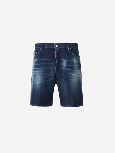 Dsquared2 Cotton Denim Bermuda Shorts
