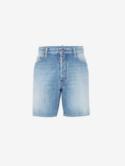 DSQUARED2 DSQUARED2 COTTON DENIM BERMUDA SHORTS