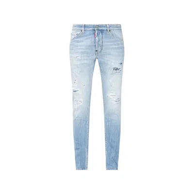 Dsquared2 Cotton Denim Jeans In Blue