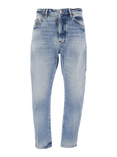 Dsquared2 Cotton Denim Jeans In Blue
