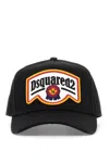 DSQUARED2 COTTON GABARDINE BASEBALL CAP WITH