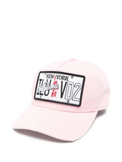 Dsquared2 Cotton Hat In Pink