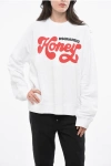 Dsquared2 Cotton Honey Crew-neck Sweatshirt With Contrasting Print Grösse 3 In Gray