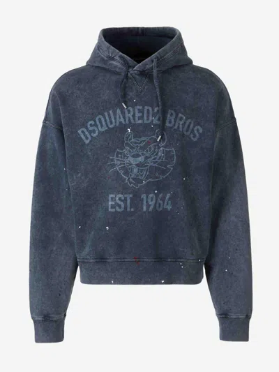 DSQUARED2 DSQUARED2 COTTON HOODED SWEATSHIRT