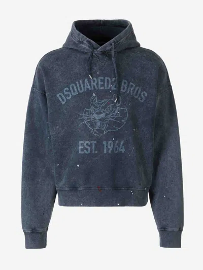 DSQUARED2 DSQUARED2 COTTON HOODED SWEATSHIRT