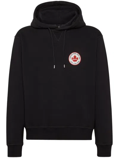 Dsquared2 Cool Fit Sweatshirt Hoodie In Black