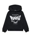 Dsquared2 Cotton Hoodie In Black