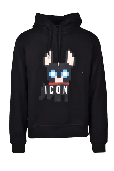Dsquared2 Cotton Hoodie - Black
