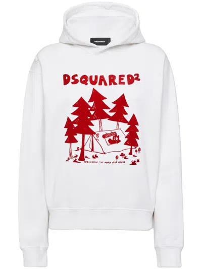 Dsquared2 Klassischer Hoodie In Weiss