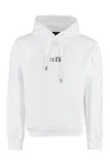 Dsquared2 Logo Print Drawstring Hoodie In White