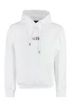 Dsquared2 Logo Print Drawstring Hoodie In White