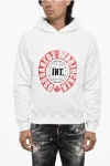 Dsquared2 Cotton Hoodie With Contrast Print