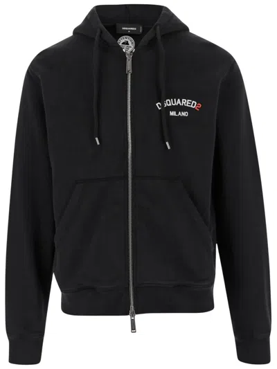 DSQUARED2 DSQUARED2 COTTON HOODIE WITH LOGO