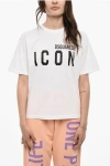 Dsquared2 Cotton Icon Crew-neck T-shirt With Print In Black