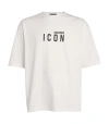 Dsquared2 White Cotton T-shirt With Dsq2 Logo In White
