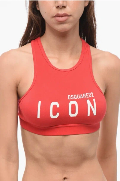 Dsquared2 Cotton Icon Sport Bra