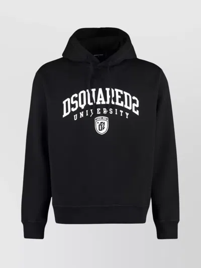 DSQUARED2 COTTON JACKET COOL FIT HOODED DESIGN
