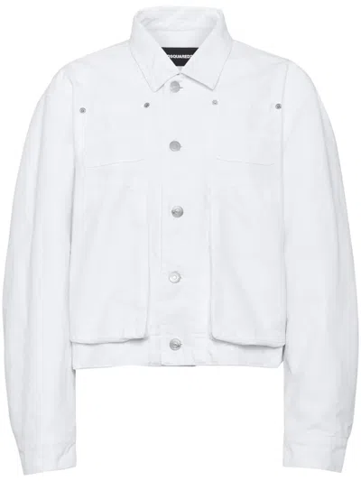 Dsquared2 Jacke Aus Baumwolle In Weiss