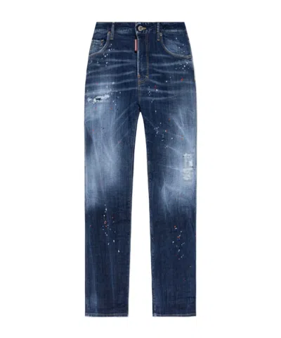 DSQUARED2 DSQUARED2 DISTRESSED STRAIGHT-LEG JEANS