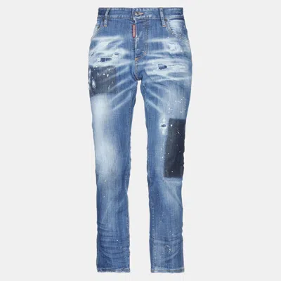 Pre-owned Dsquared2 Cotton Jeans 38 In Blue