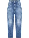 Dsquared2 High-rise Distressed Denim Jeans In Blue